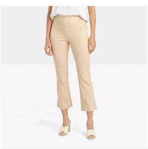 A New Day-Super High Rise Slim Fit Kick Flare Pull On Pants  Khaki/Tan Sz 10